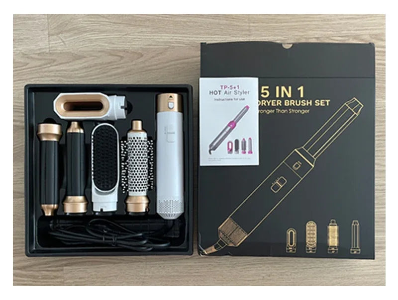 5-in-1 Hot Air Hair Styler – Dryer, Brush & Curling Set