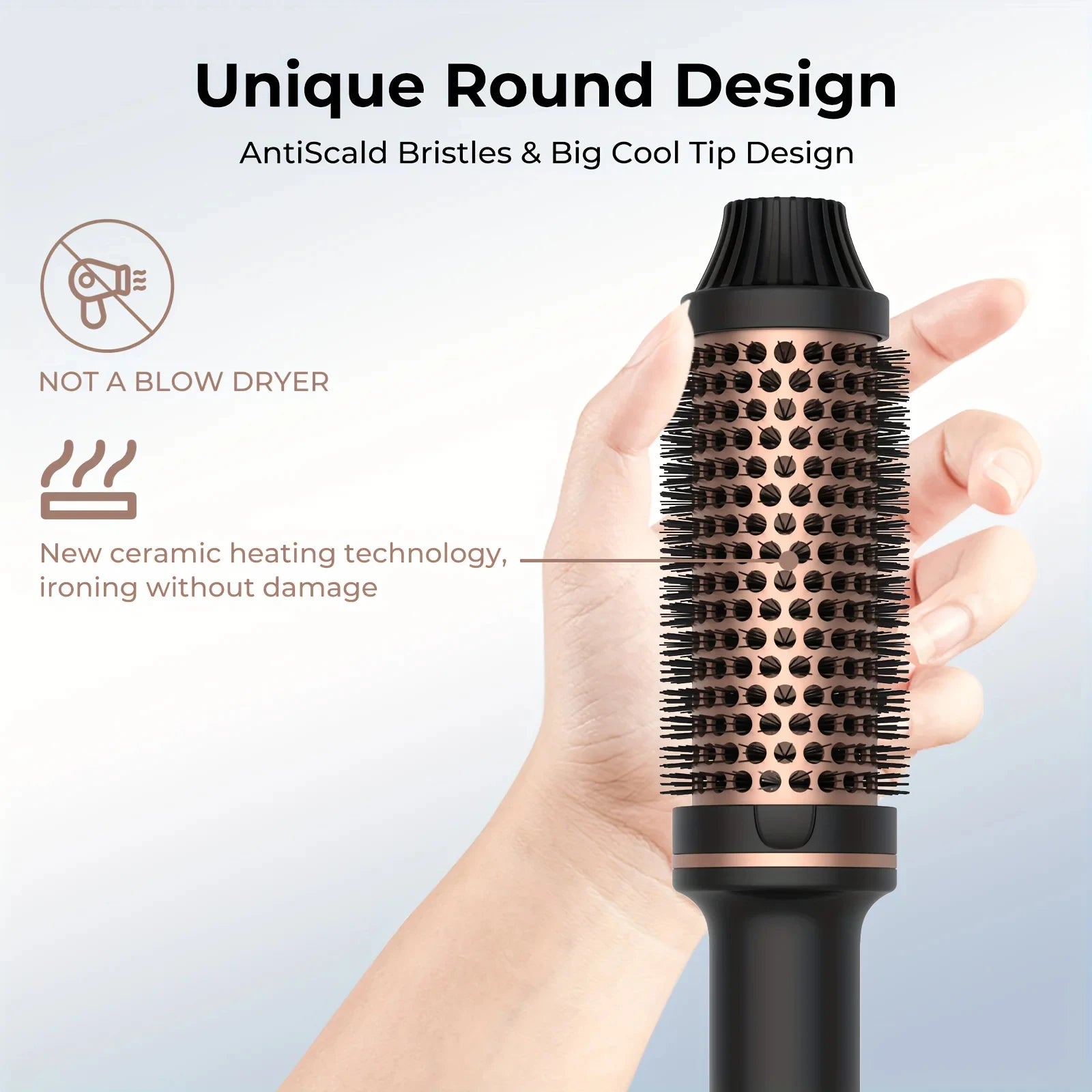 Heated Straightening & Curling Brush