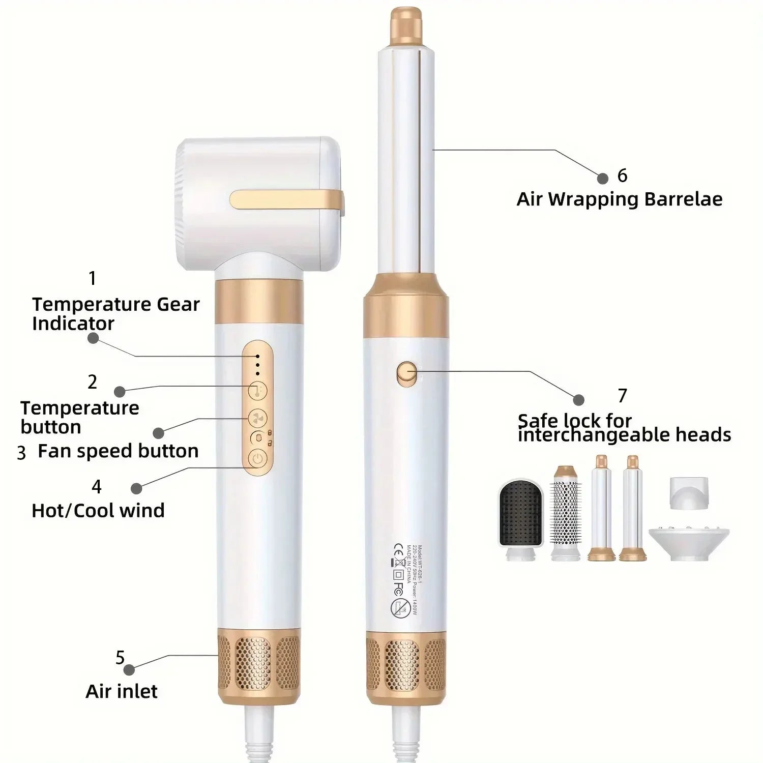 7-in-1 High-Speed Ionic Hair Dryer & Multi-Styler