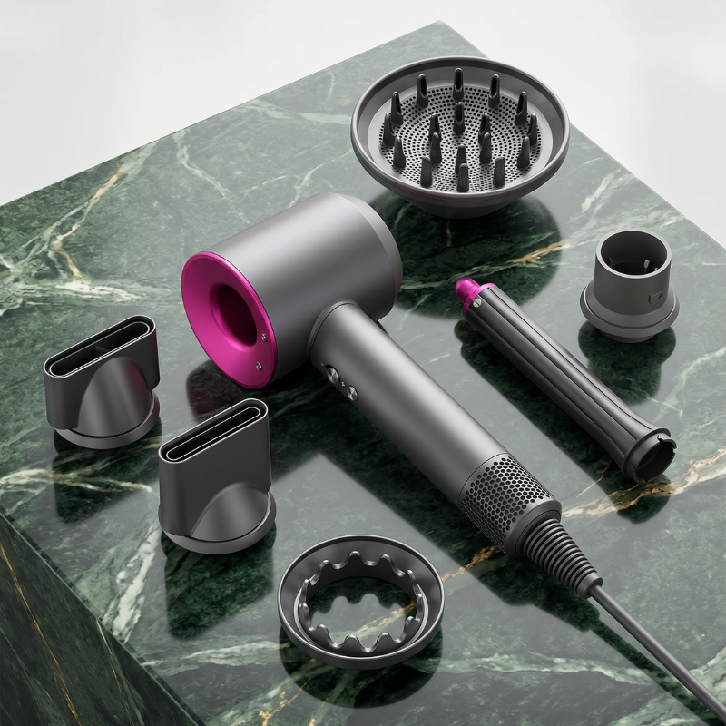 6 in 1 High Speed Hair Styling Tool with Air Wrap Curlers