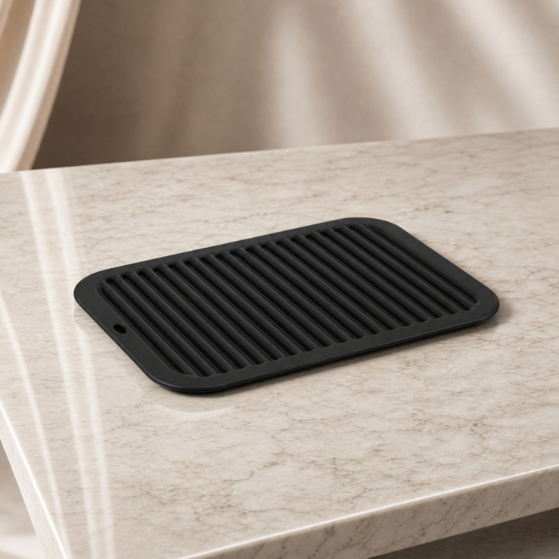 Heat Resistant Silicone Styling Mat & Hot Tool Holder