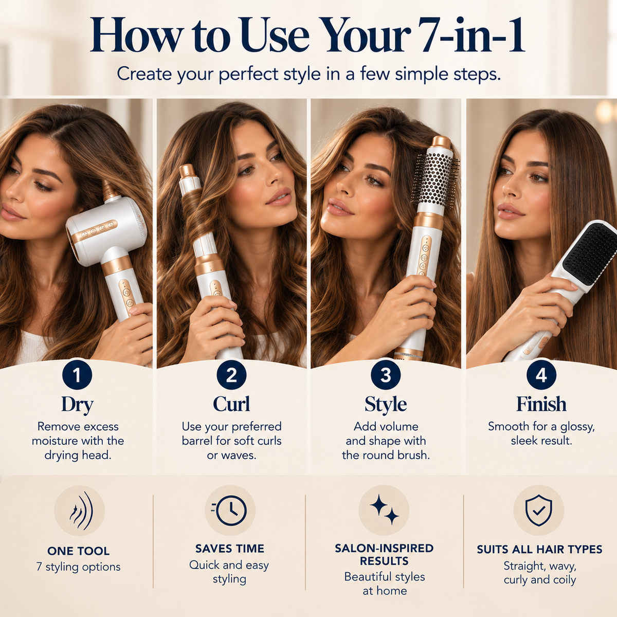 7-in-1 High-Speed Hair Styler